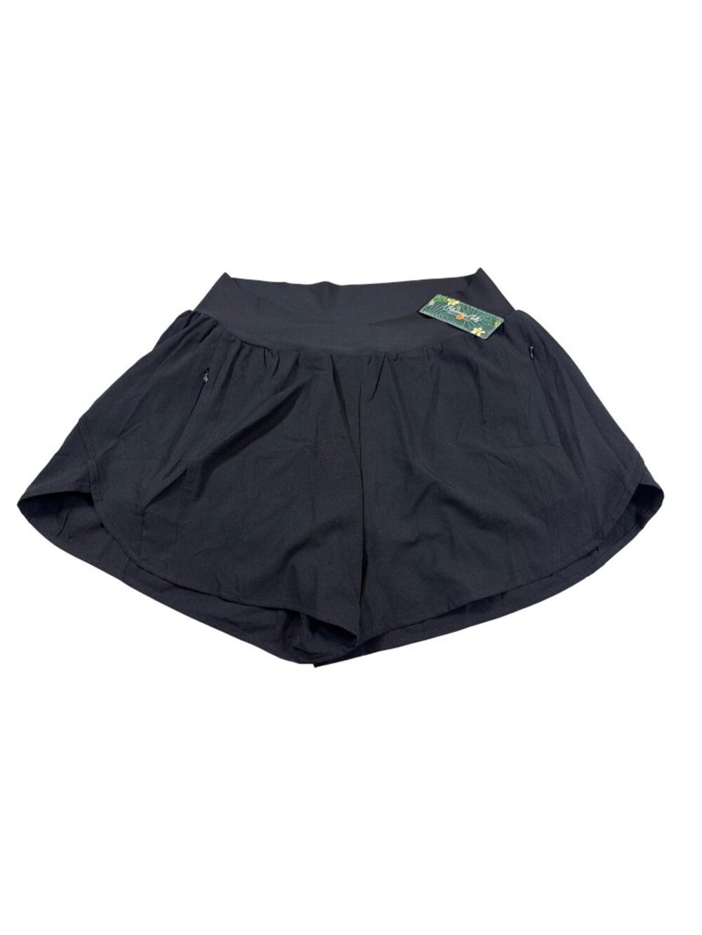 NWT Blooming Jelly Womens Black High-Waist Athletic Skirt XL (CC1073)